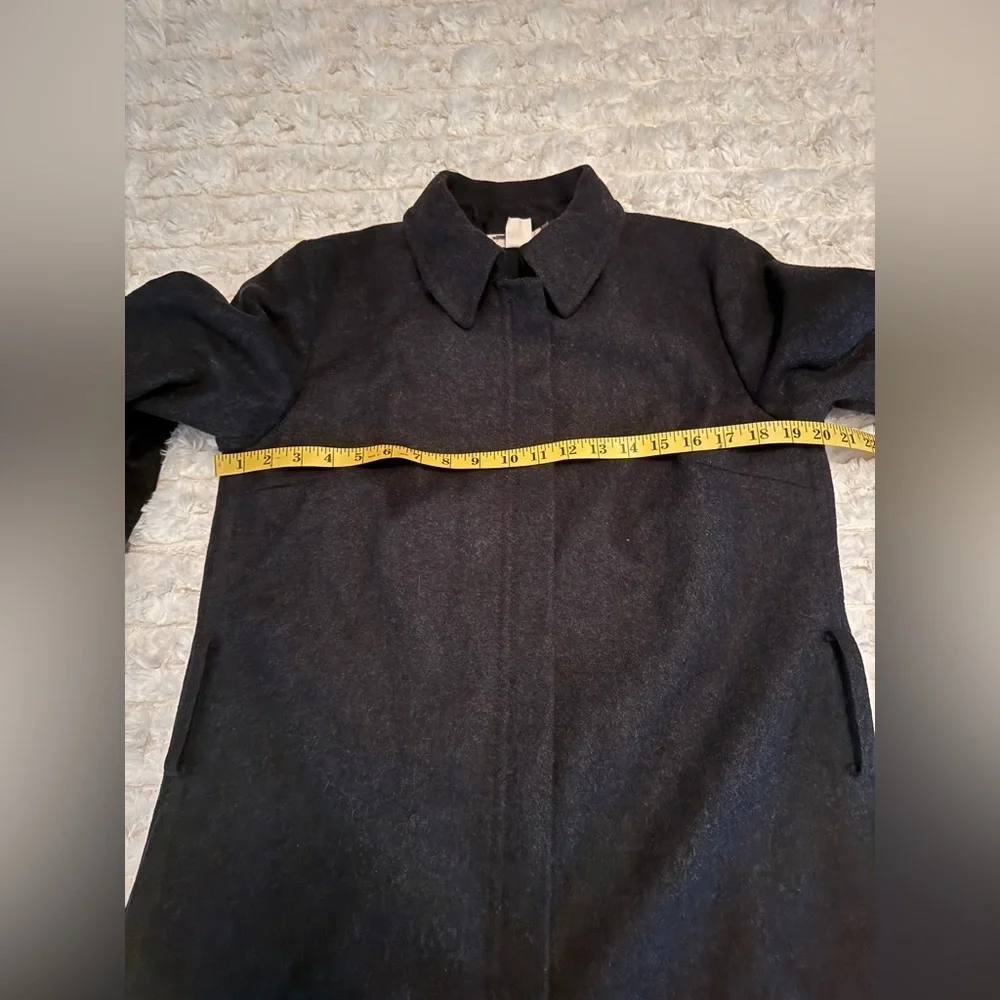 J Crew Men's Black Wool Blend Coat Size Medium